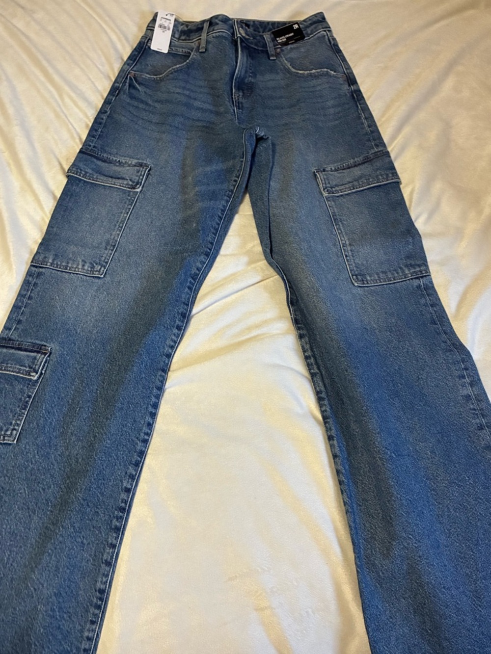 Express Women’s Wide Leg Cargo Jeans